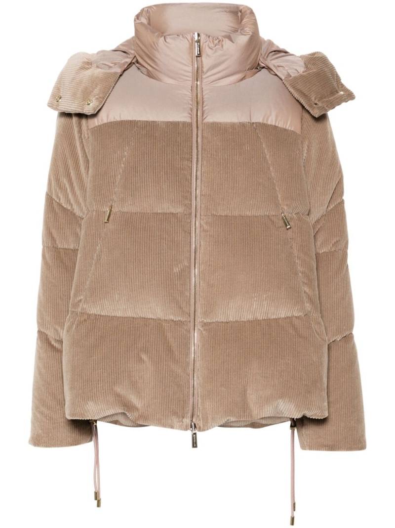 Moorer Carola puffer jacket - Brown von Moorer