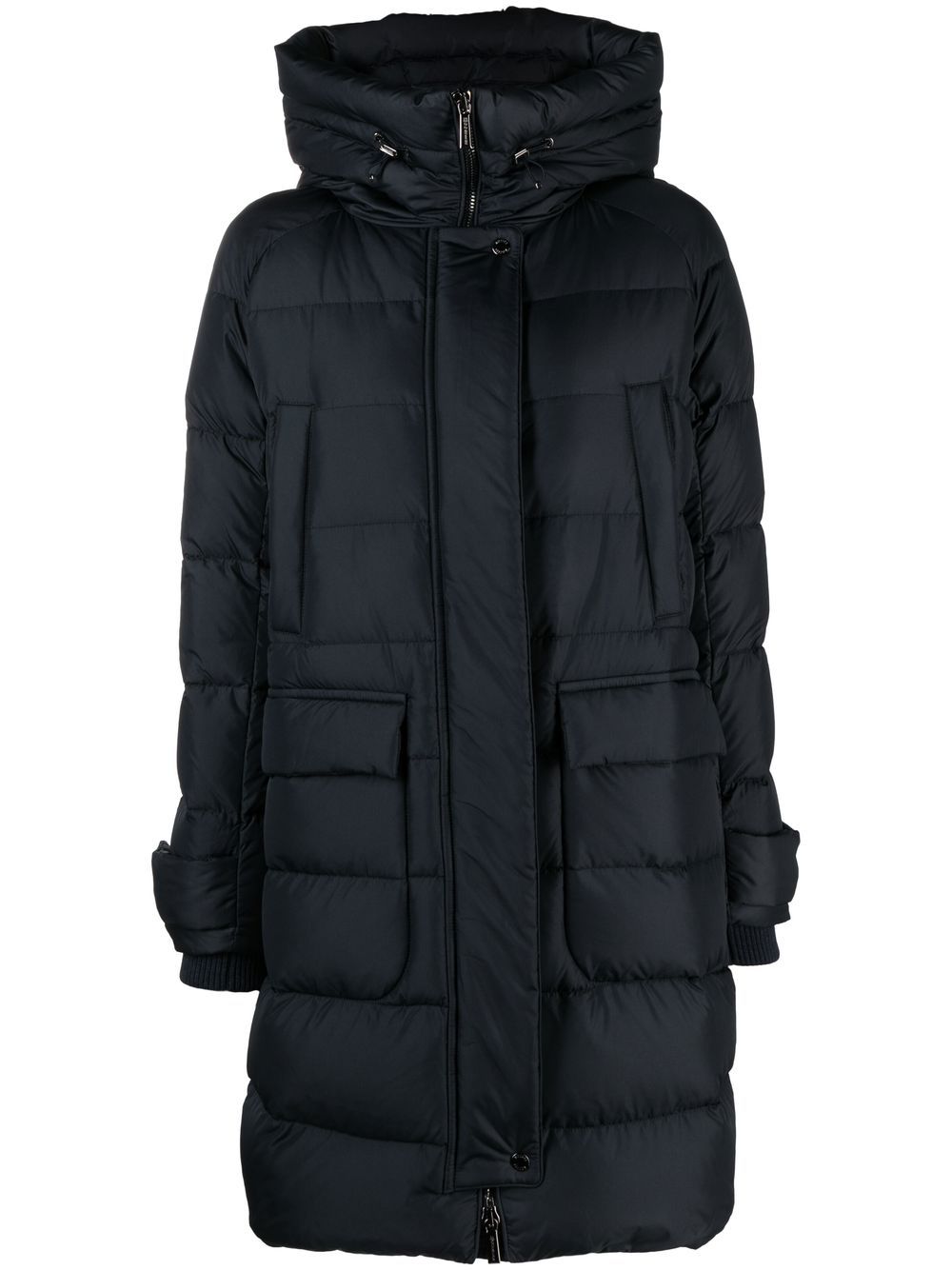 Moorer Christine single-breasted padded coat - Blue von Moorer