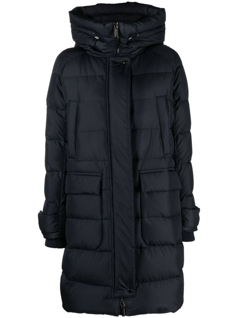 Moorer Christine single-breasted padded coat - Blue von Moorer