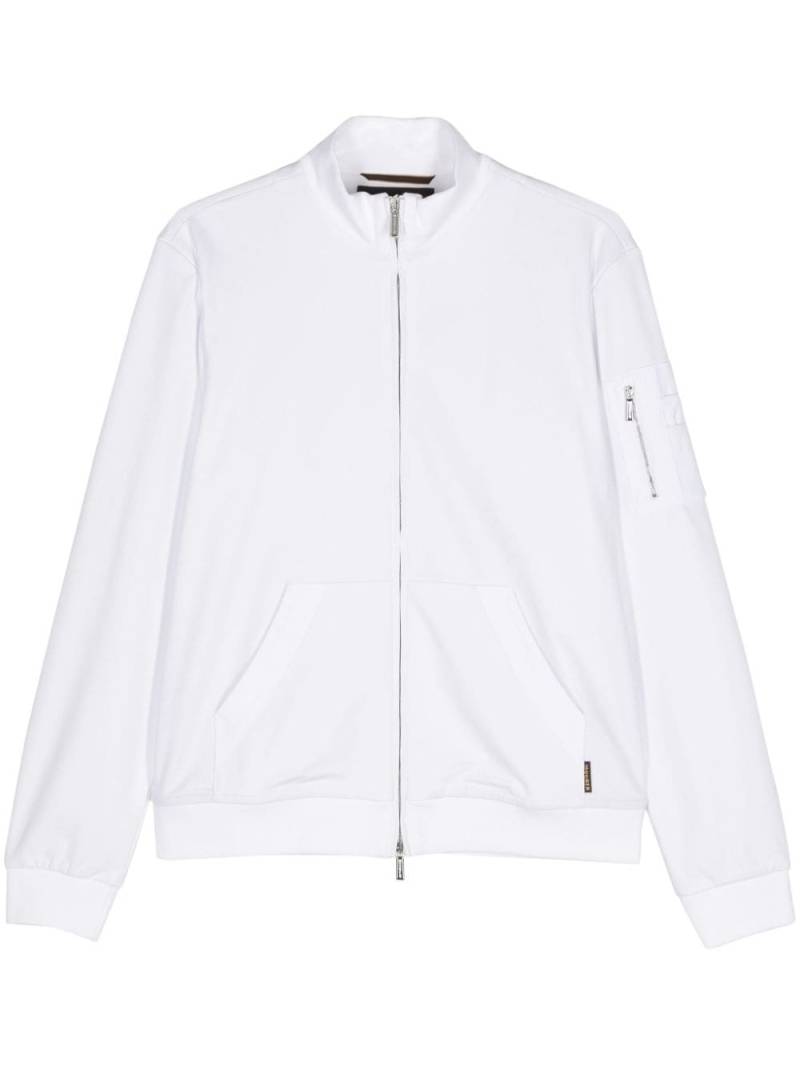 Moorer Cordell-JFC zipped sweatshirt - White von Moorer