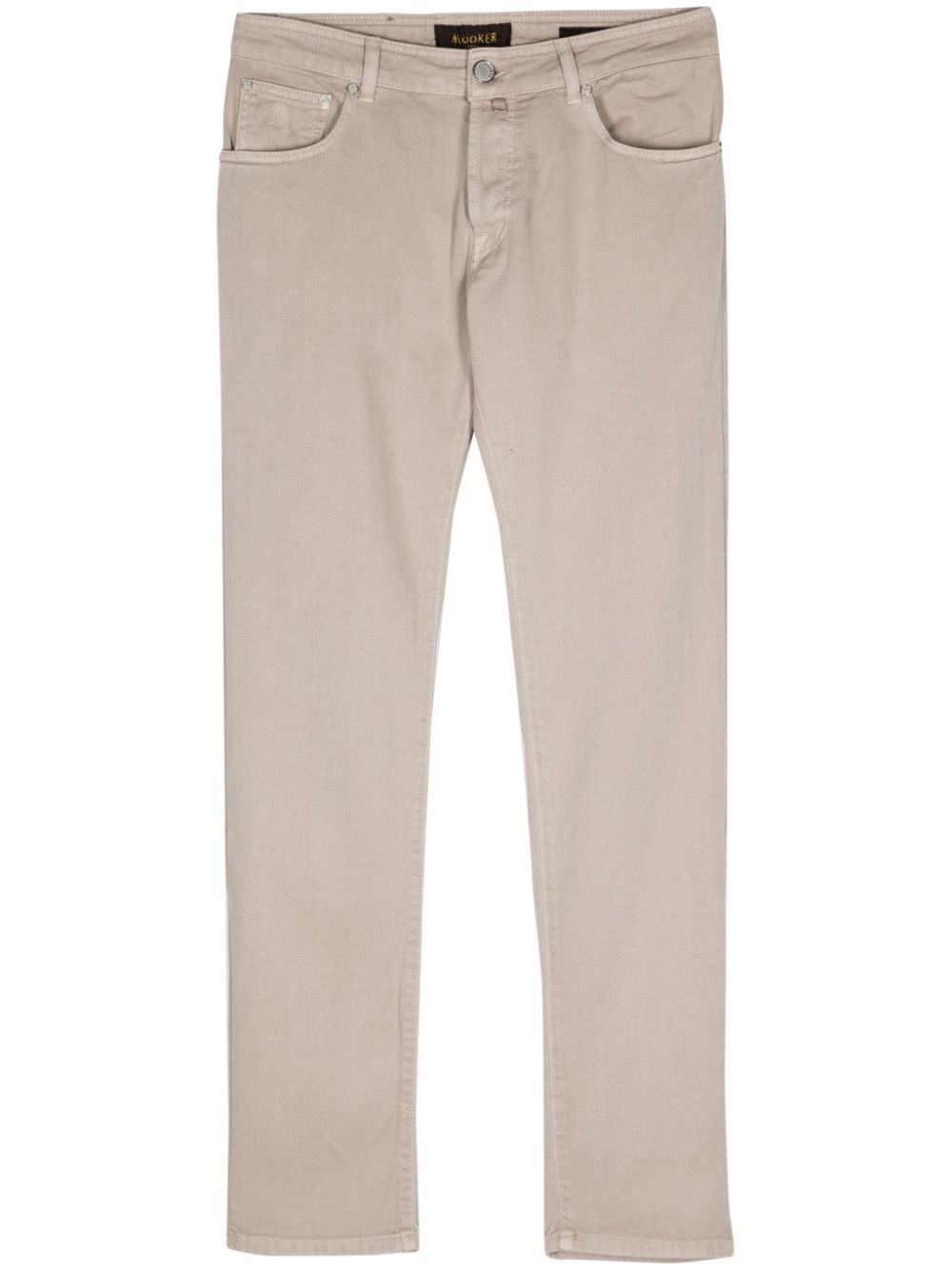 Moorer Credi-Mea slim-cut trousers - Neutrals von Moorer