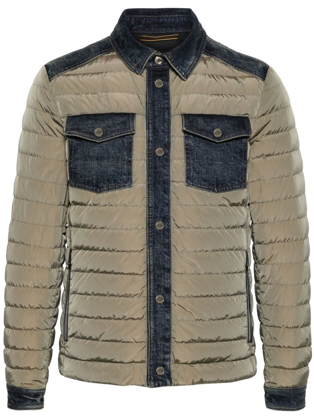 Moorer Crespi panelled jacket - Blue von Moorer