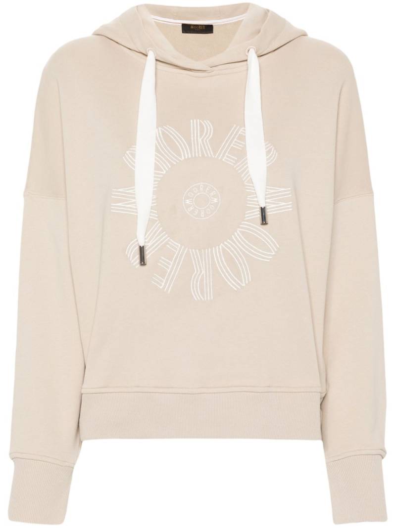 Moorer Damla-SFT cotton hoodie - Neutrals von Moorer