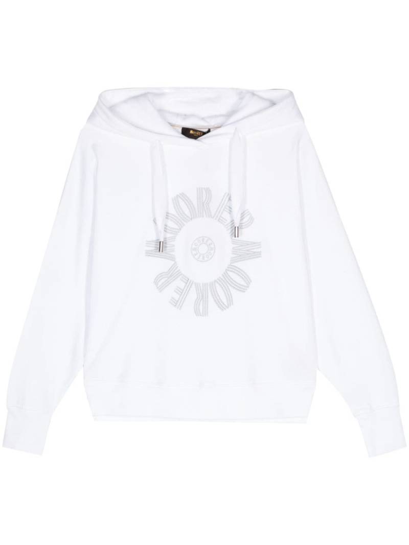 Moorer Damla-SFT cotton hoodie - White von Moorer