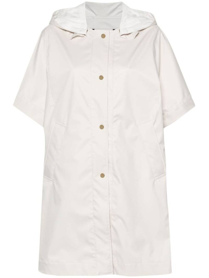 Moorer Dixie water-repellent cape - White von Moorer