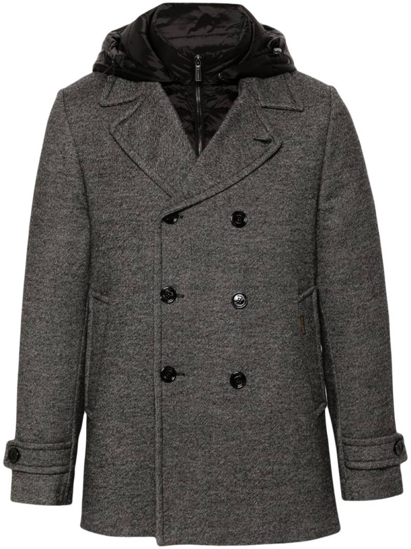 Moorer Eligio padded double-breasted coat - Grey von Moorer