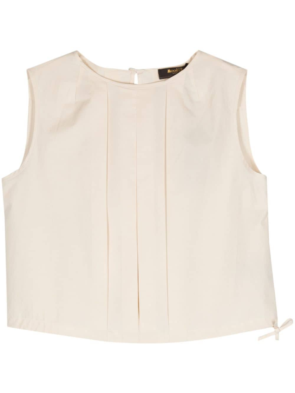 Moorer Ervisa-WFC pleated tank top - Neutrals von Moorer