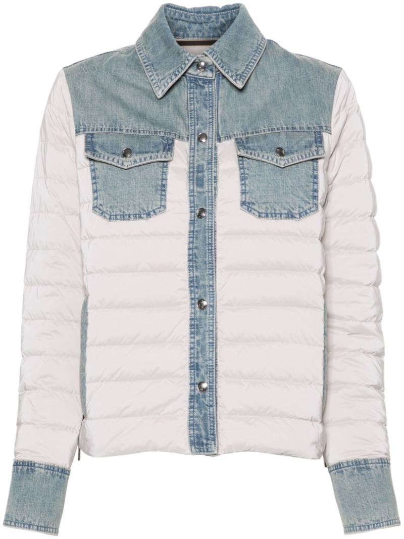 Moorer Esper denim-trim jacket - Grey von Moorer