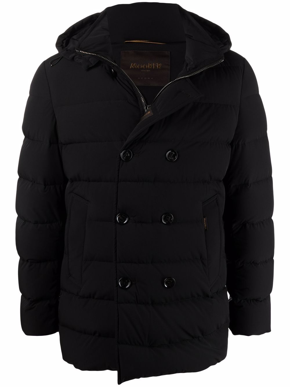 Moorer Florio double-breasted padded coat - Black von Moorer