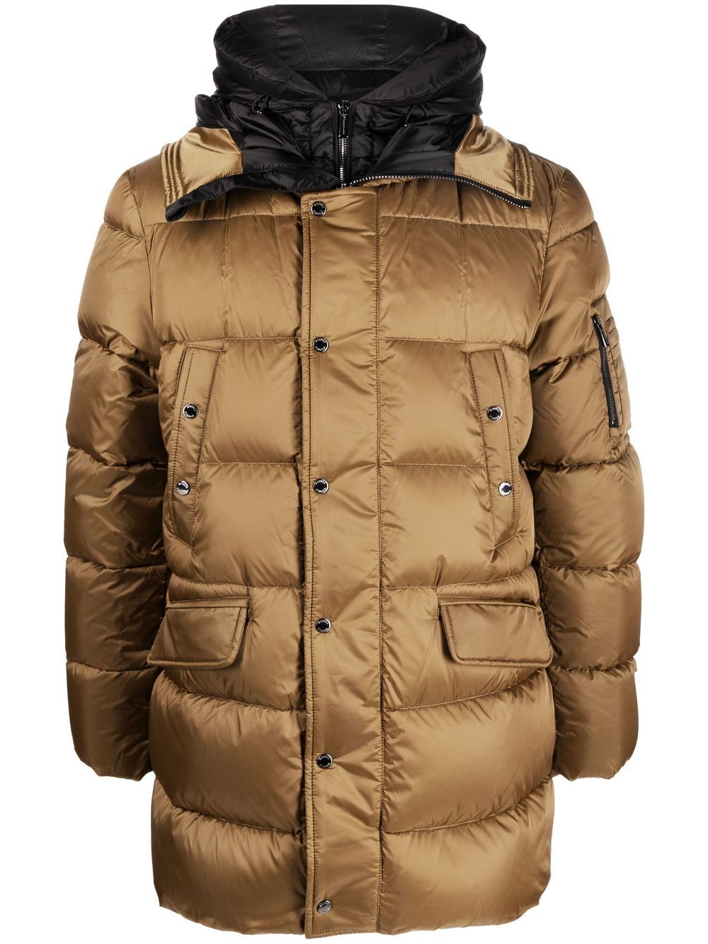 Moorer GRIMA-SH padded down jacket - Brown von Moorer