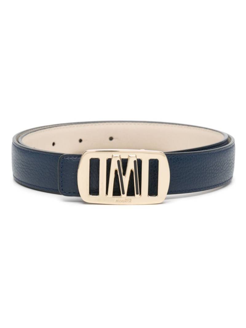 Moorer Hepsie leather belt - Blue von Moorer