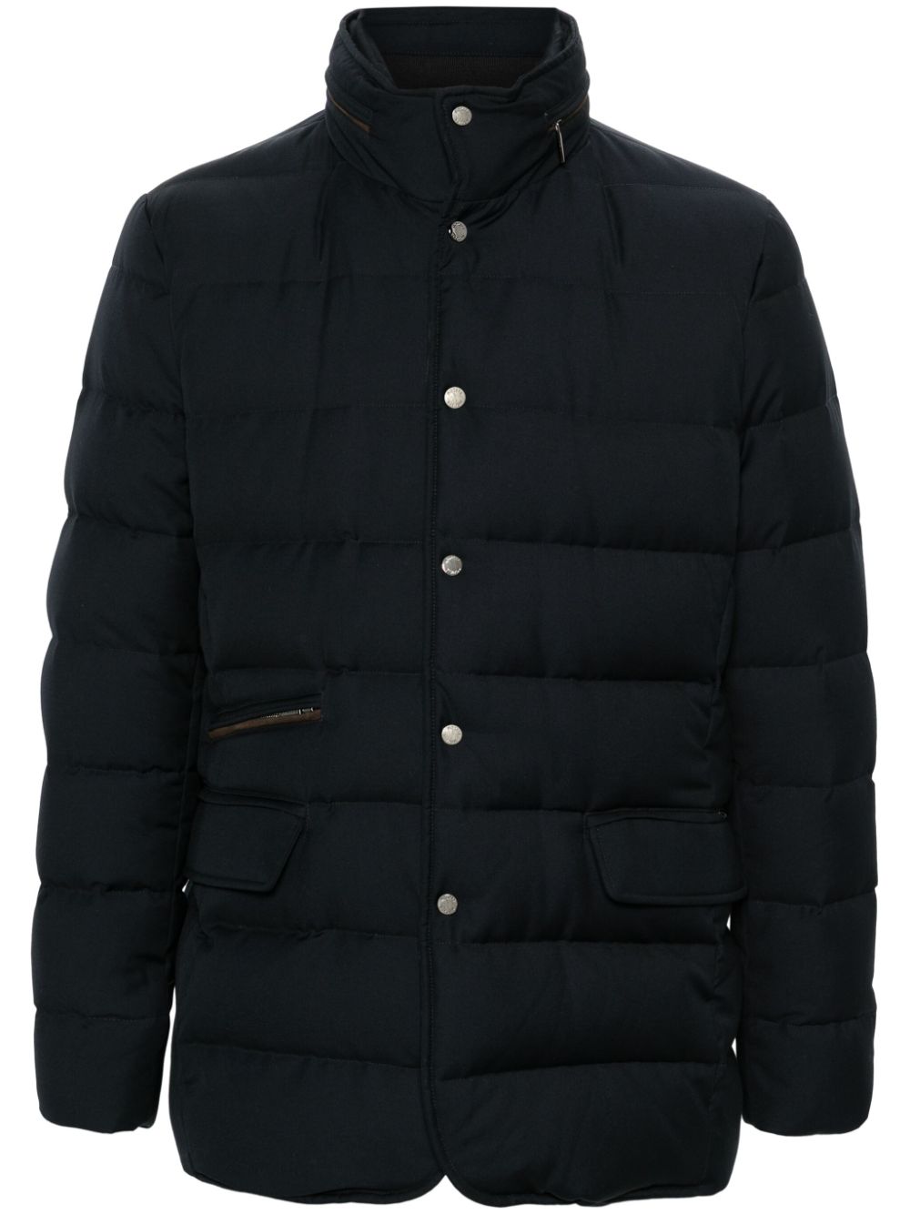 Moorer Ilvo hooded down jacket - Blue von Moorer