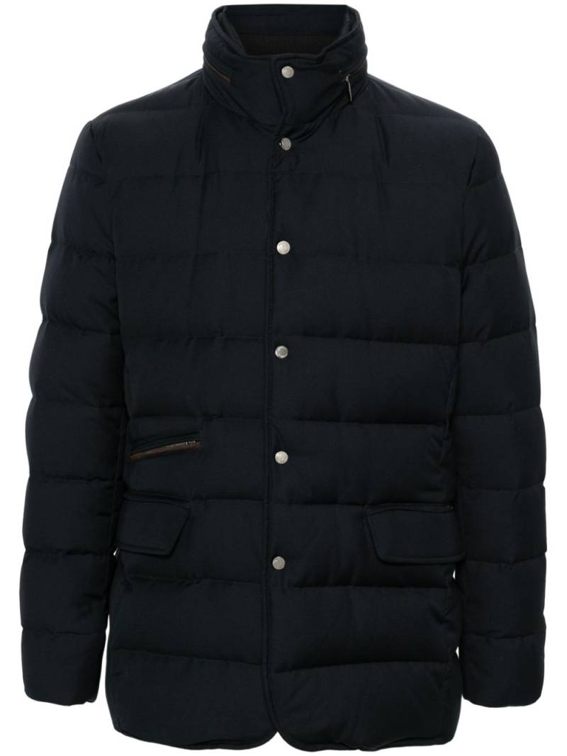 Moorer Ilvo hooded down jacket - Blue von Moorer