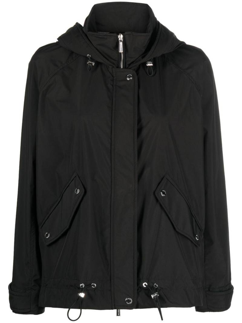 Moorer Jill-STP funnel-neck hooded jacket - Black von Moorer