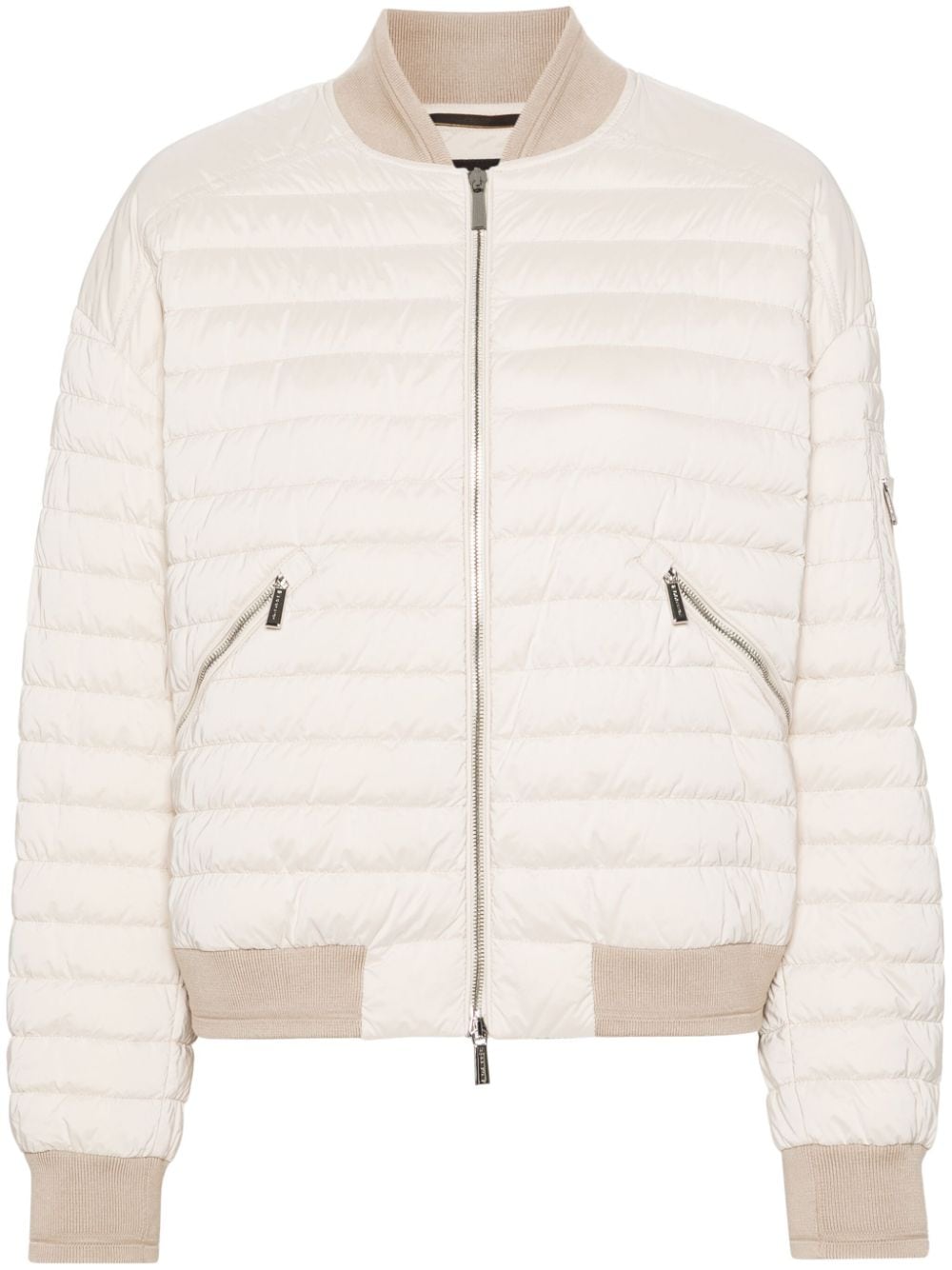 Moorer Jolanda-OS padded bomber jacket - Neutrals von Moorer