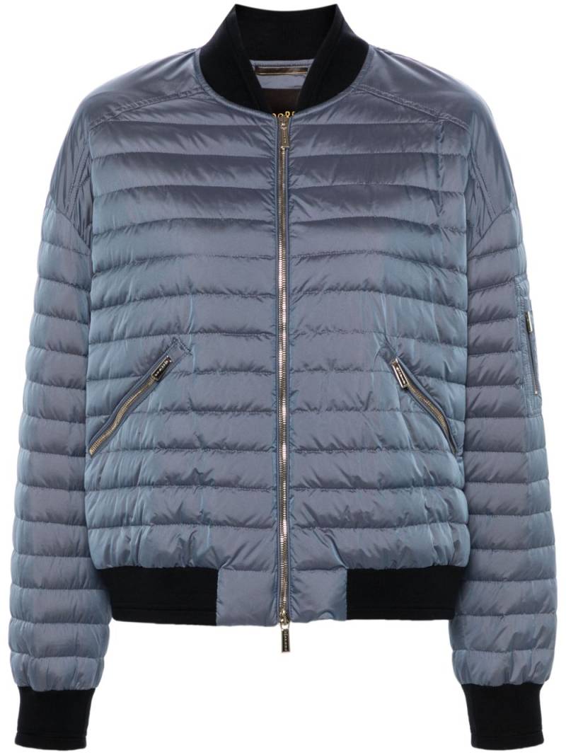 Moorer Jolanda-THC padded bomber jacket - Blue von Moorer