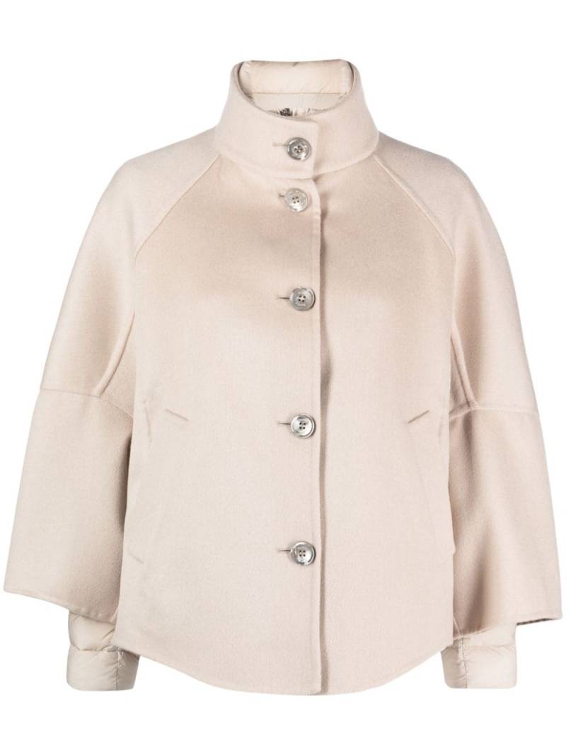 Moorer Lenie-Czi layered pea coat - Neutrals von Moorer