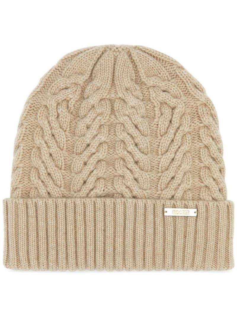 Moorer Maria cashmere beanie - Neutrals von Moorer