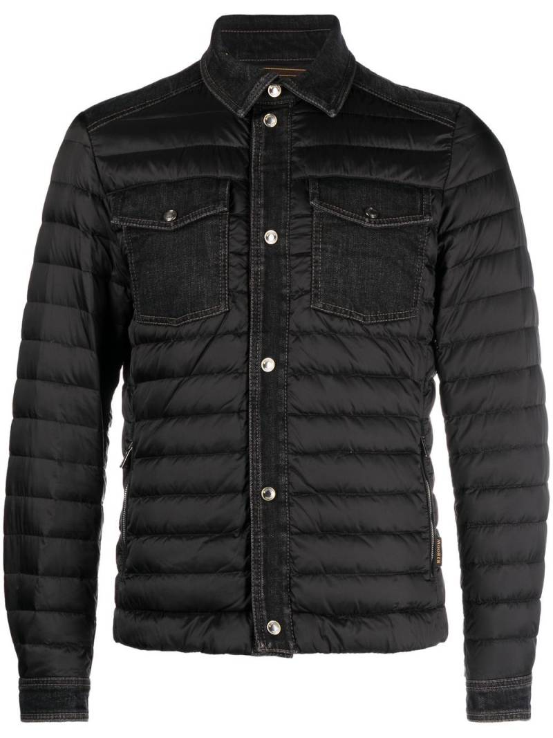 Moorer Mougi quilted down jacket - Black von Moorer