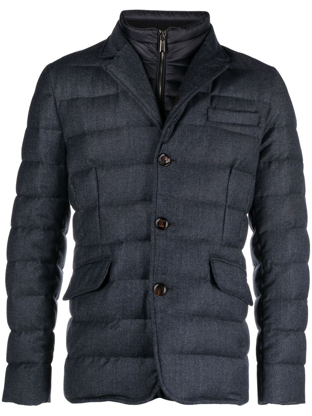 Moorer Mougi quilted down jacket - Blue von Moorer