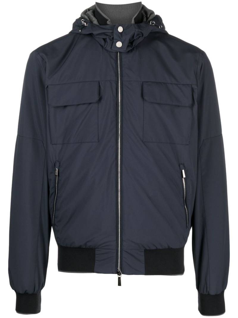 Moorer Paganini-SKT hooded jacket - Blue von Moorer