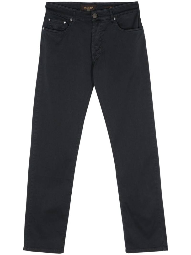 Moorer Pavel tapered trousers - Blue von Moorer