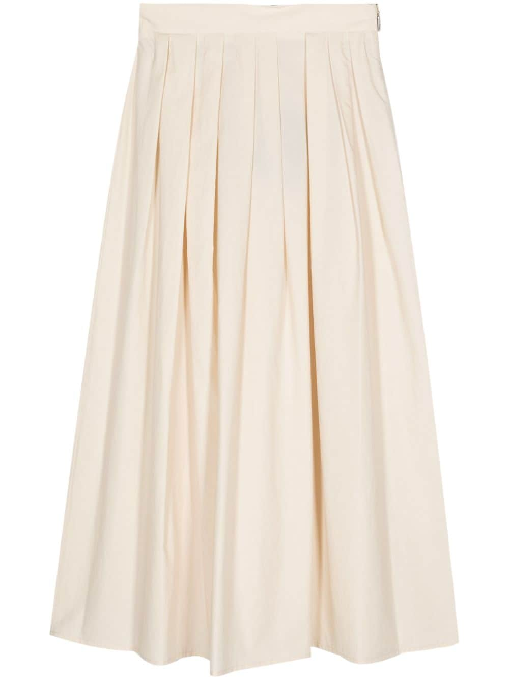 Moorer Ryanne-WFC pleated midi skrt - Neutrals von Moorer