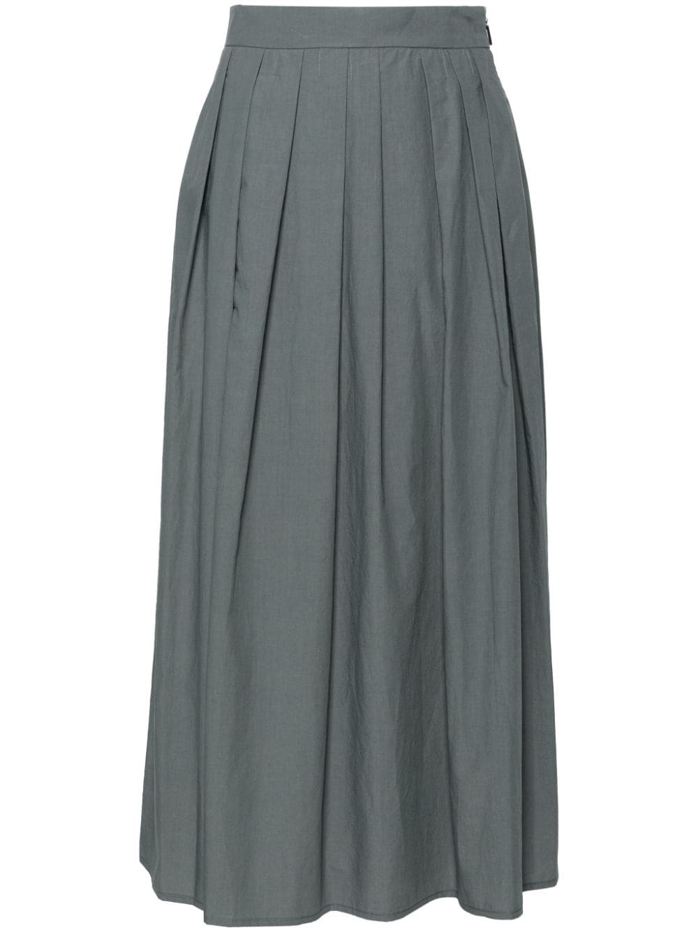 Moorer Ryanne-WFC pleated skirt - Grey von Moorer