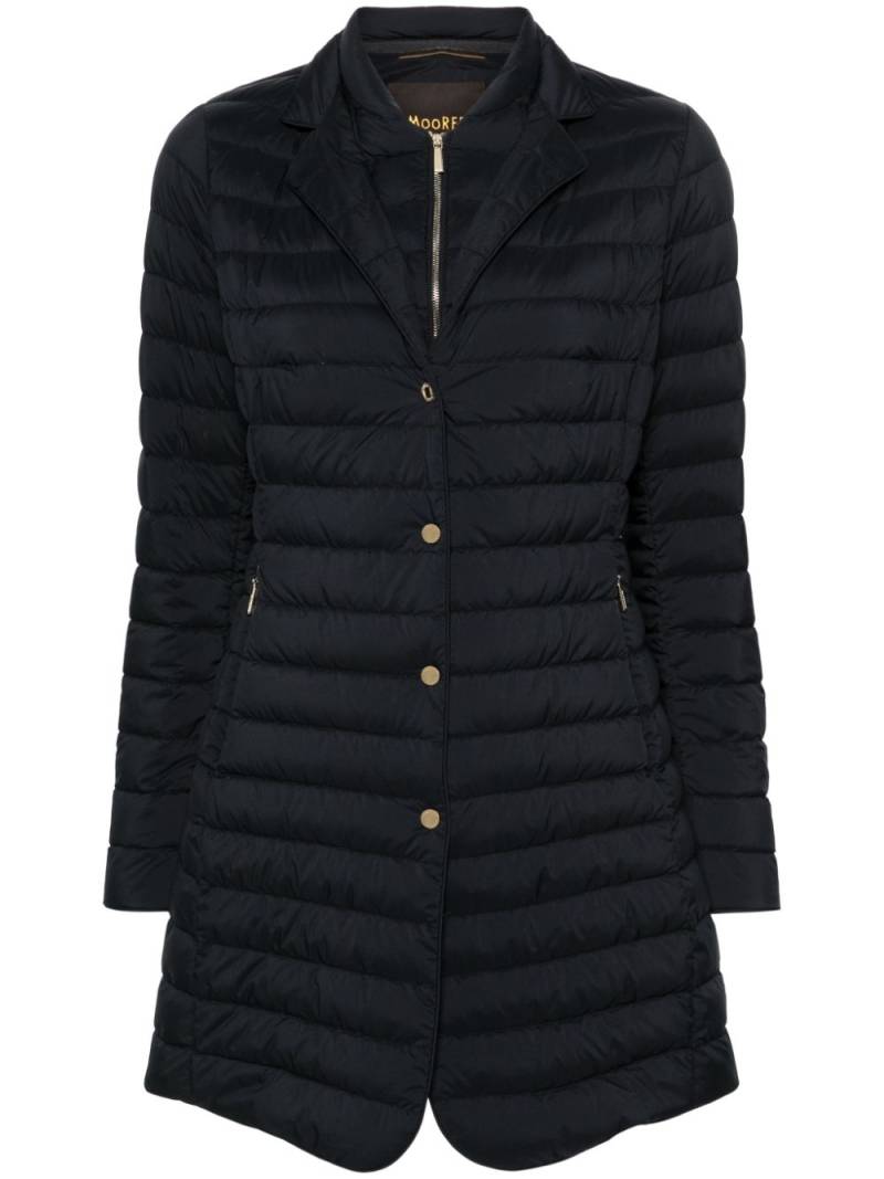 Moorer Shari down single-breasted coat - Blue von Moorer