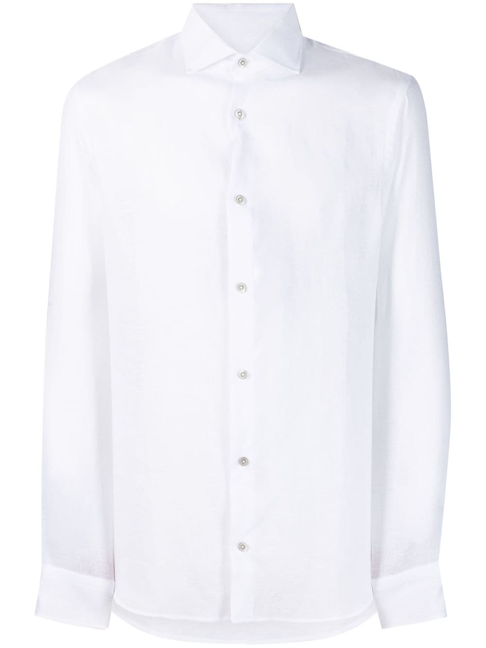 Moorer Sorrento-SA linen shirt - White von Moorer