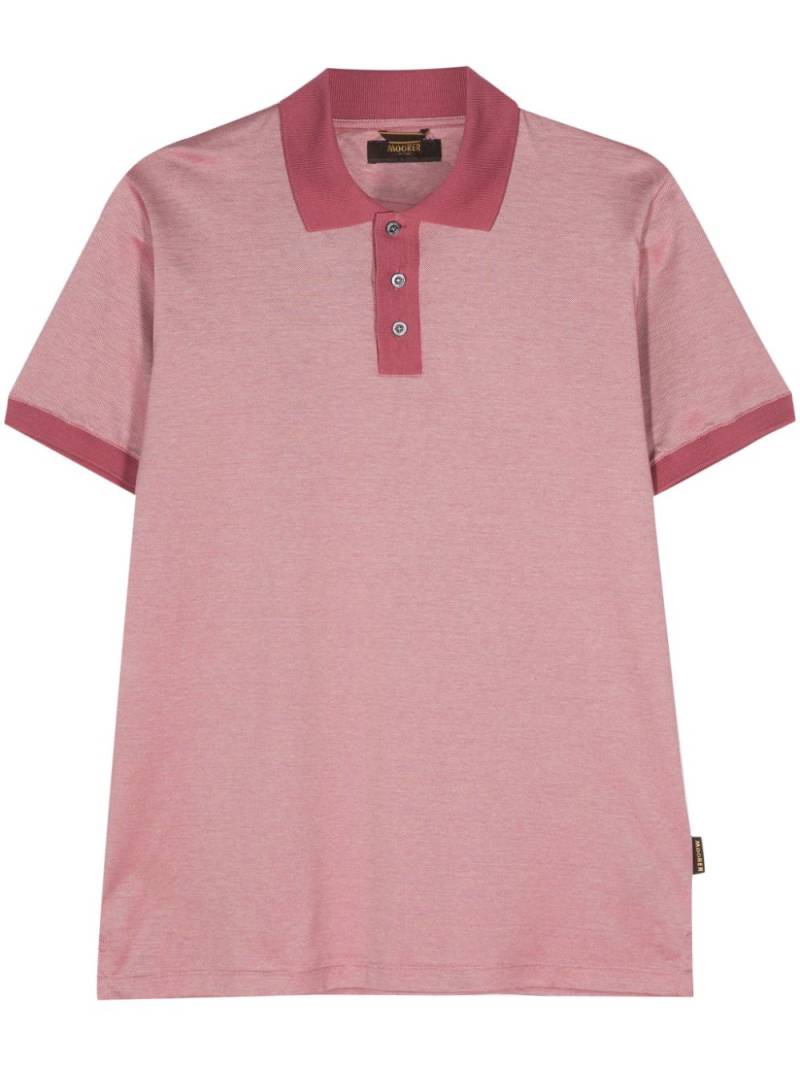 Moorer Spike cotton polo shirt - Pink von Moorer