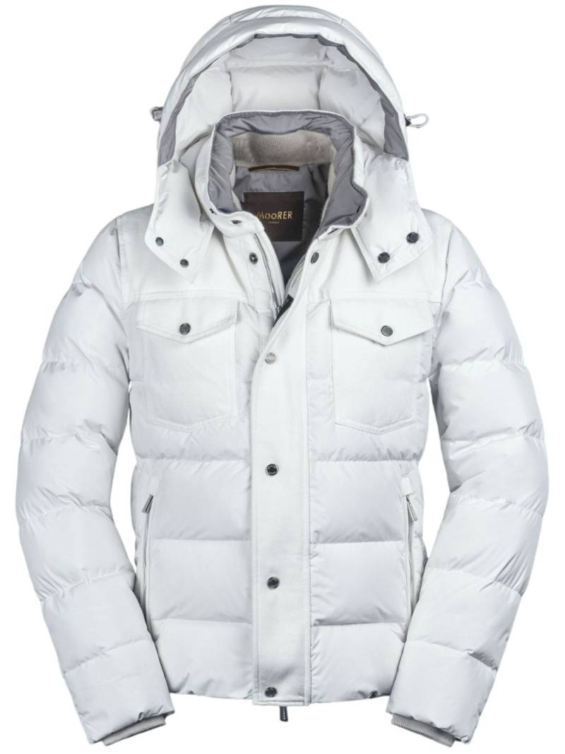 Moorer Teve-212P-O jacket - White von Moorer