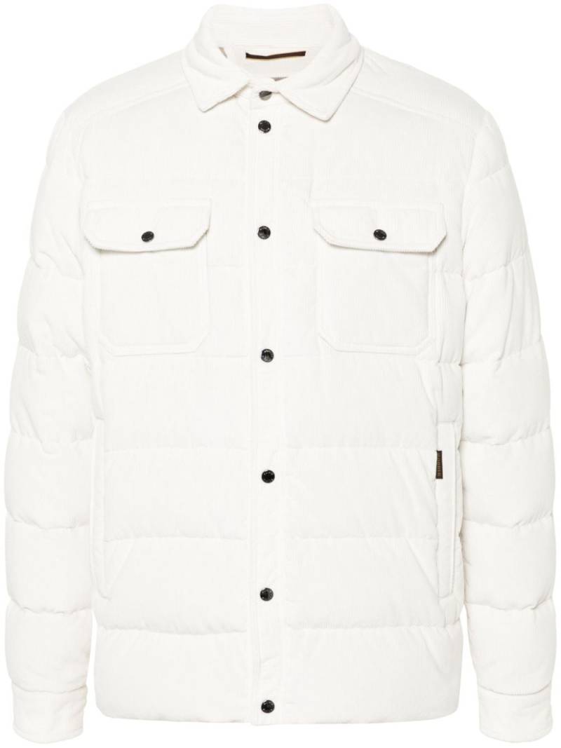 Moorer Veton-KN jacket - White von Moorer