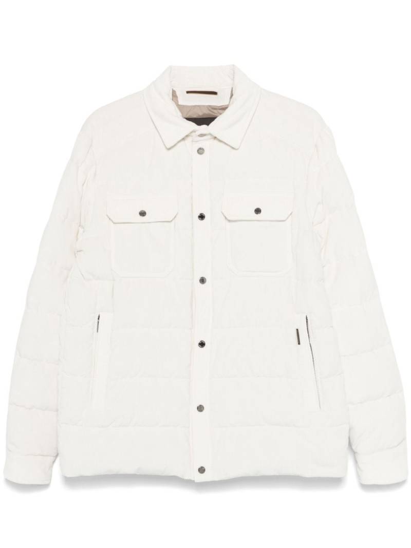 Moorer Veton padded jacket - White von Moorer