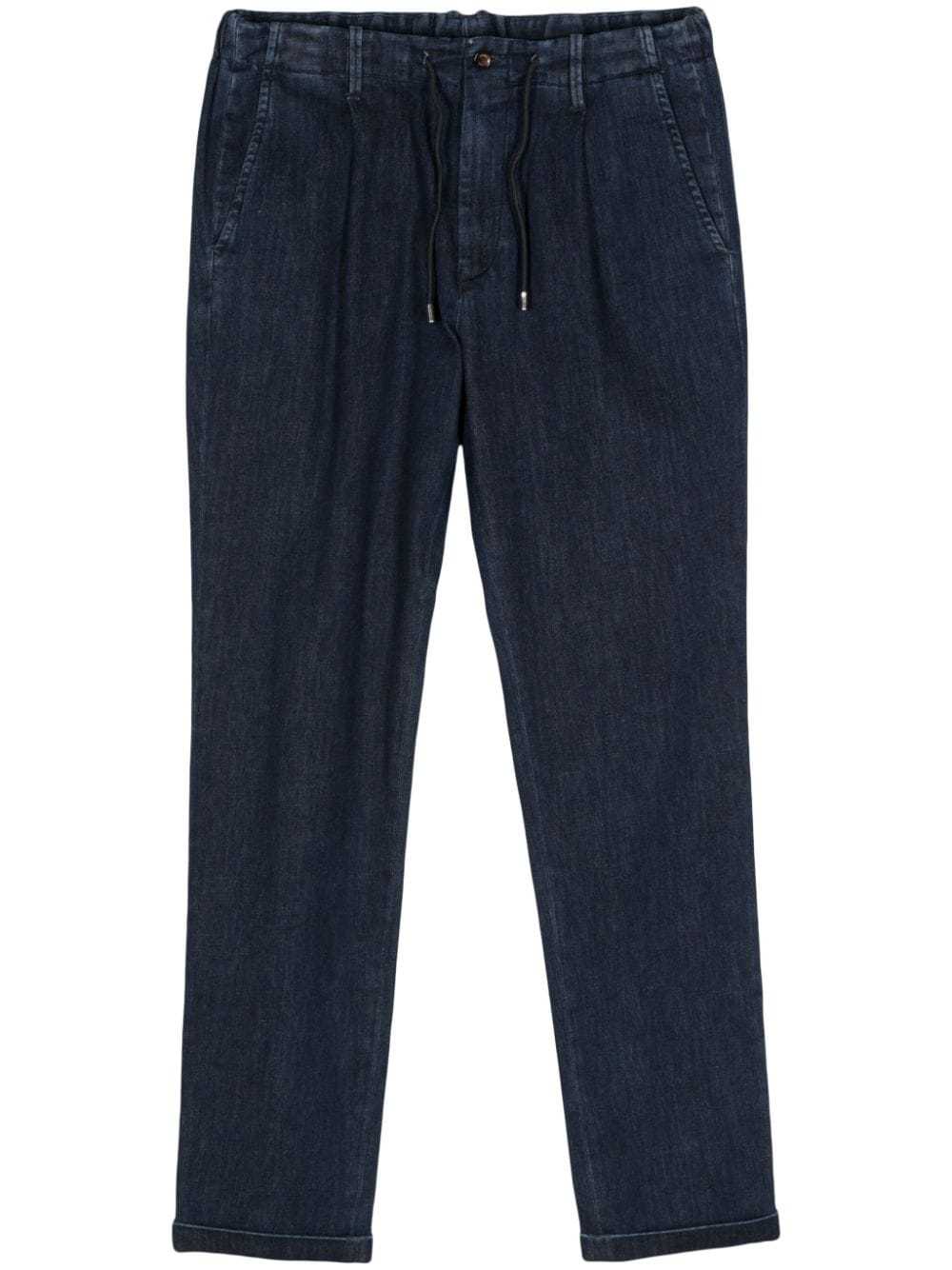 Moorer Wilton drawstring-waistband jeans - Blue von Moorer
