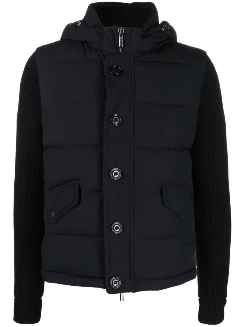 Moorer button-down fitted jacket - Blue von Moorer