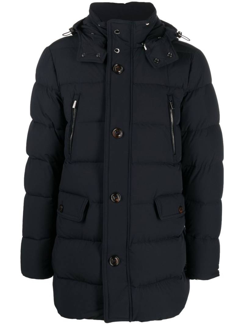 Moorer button-down padded coat - Blue von Moorer