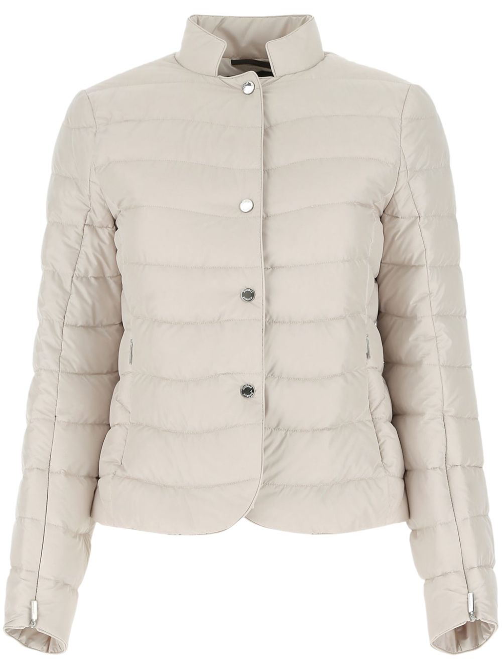 Moorer buttoned padded jacket - Neutrals von Moorer