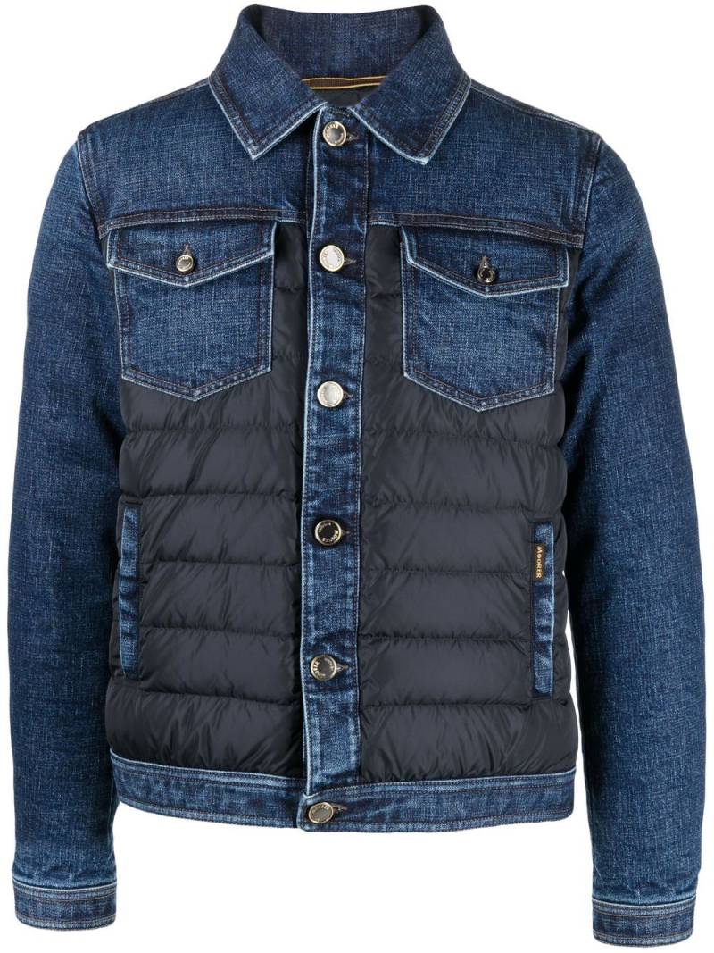 Moorer contrast denim jacket - Blue von Moorer