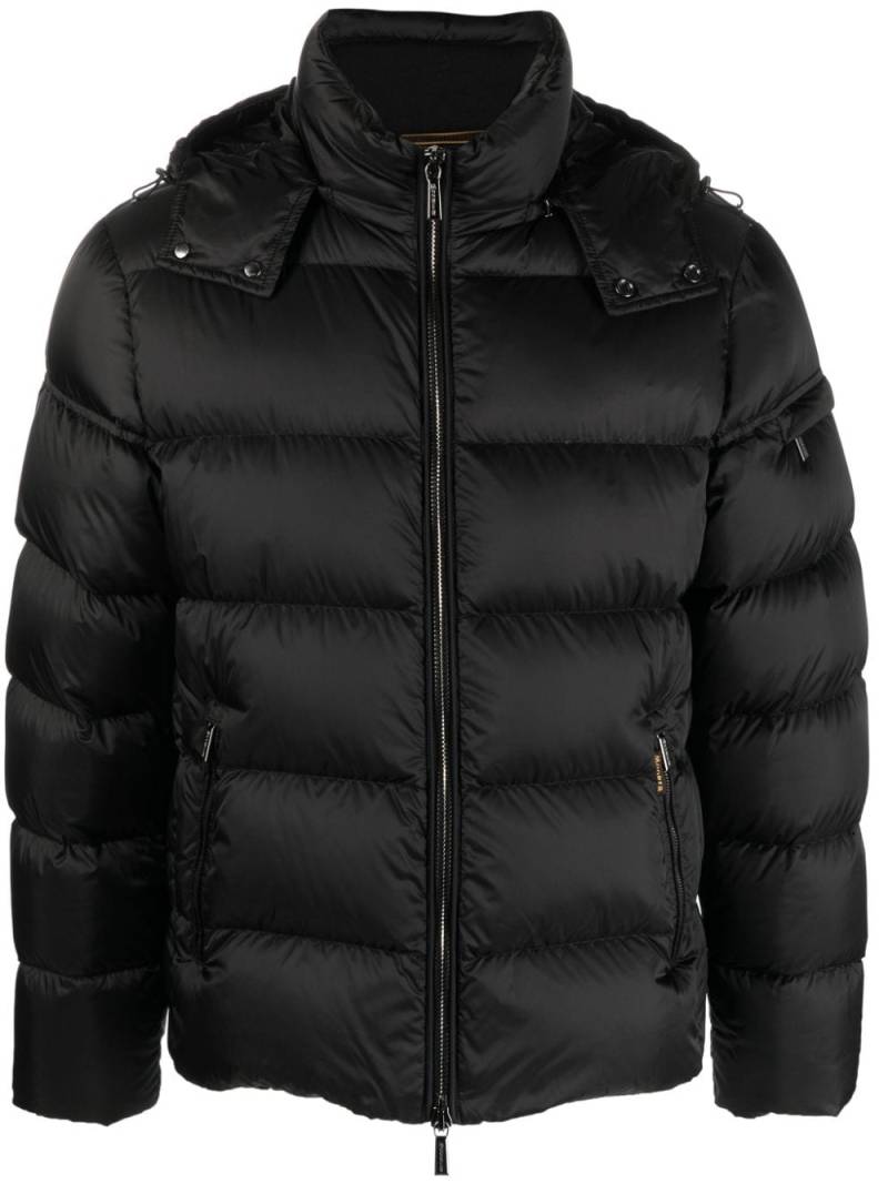 Moorer detachable-hood padded-design jacket - Black von Moorer