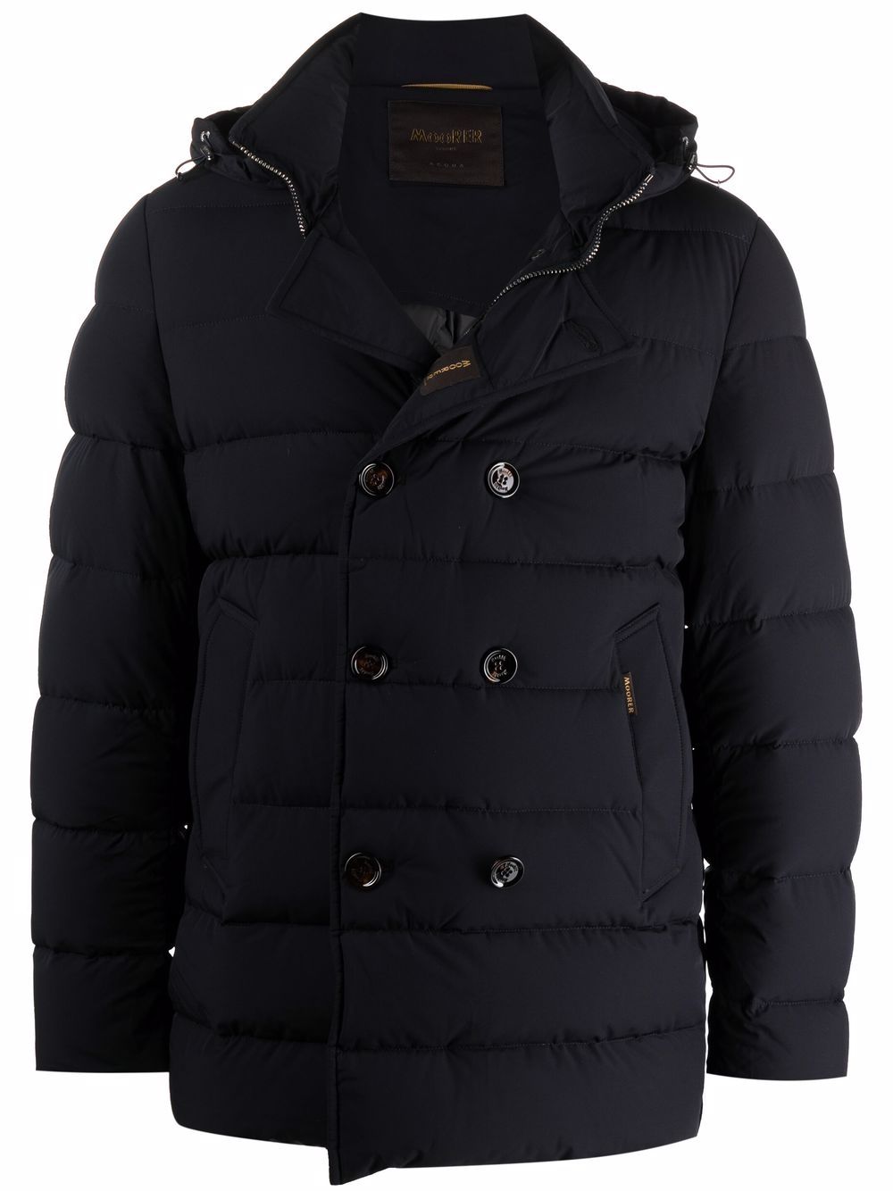 Moorer double-breasted style padded jacket - Blue von Moorer