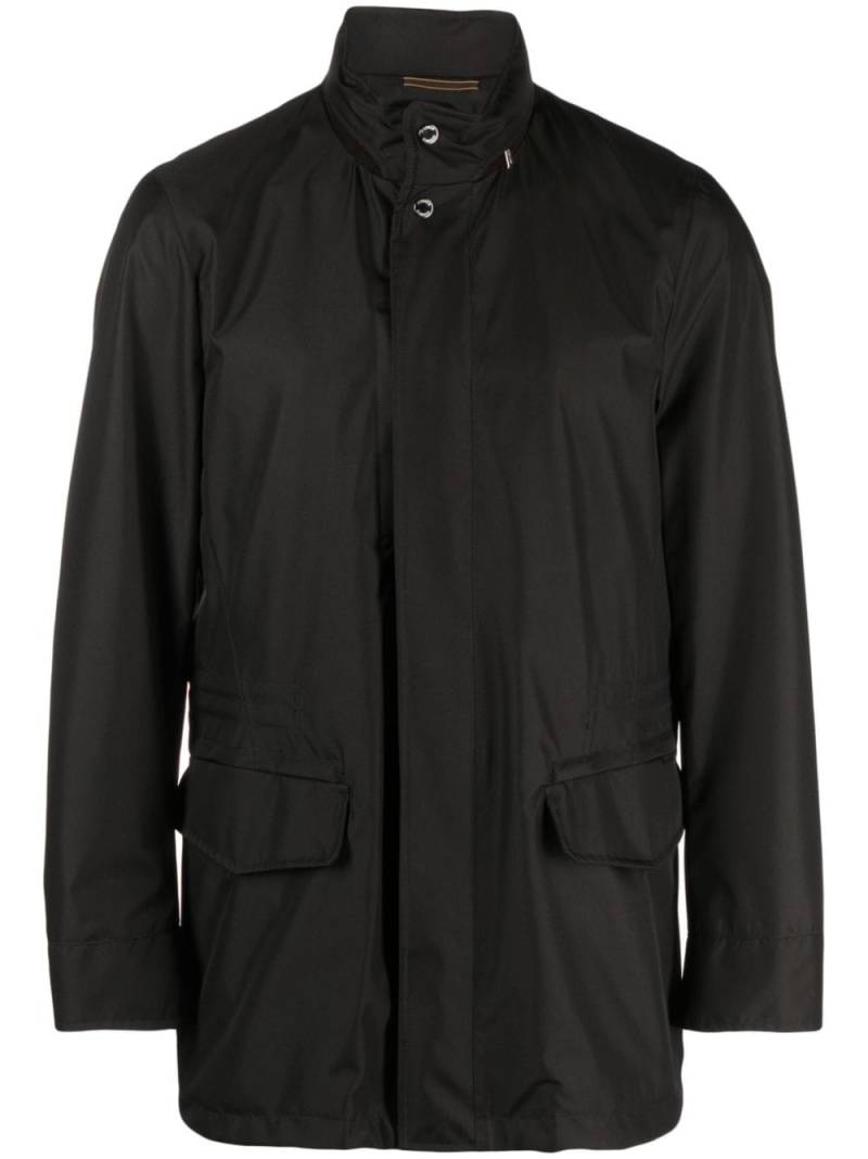 Moorer drawstring-waist hooded jacket - Black von Moorer