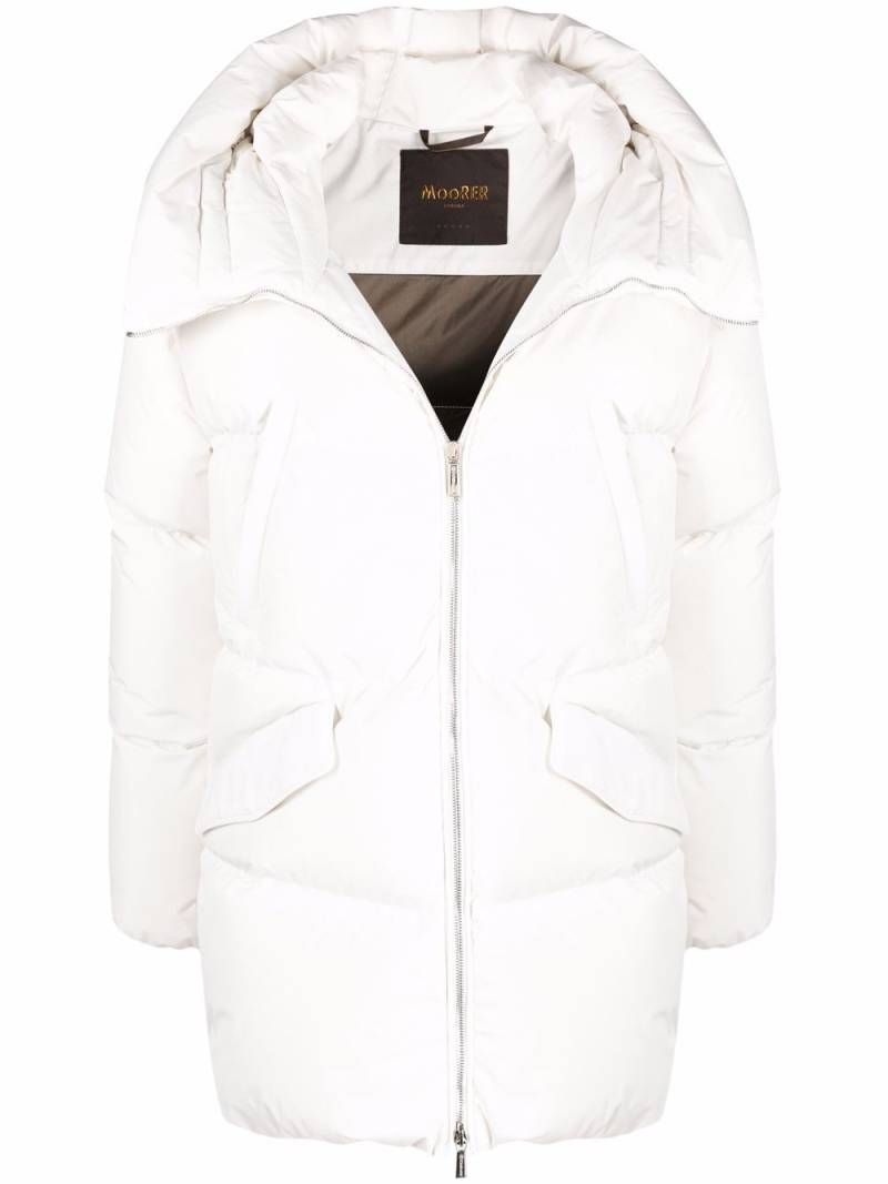 Moorer feather-down padded jacket - White von Moorer