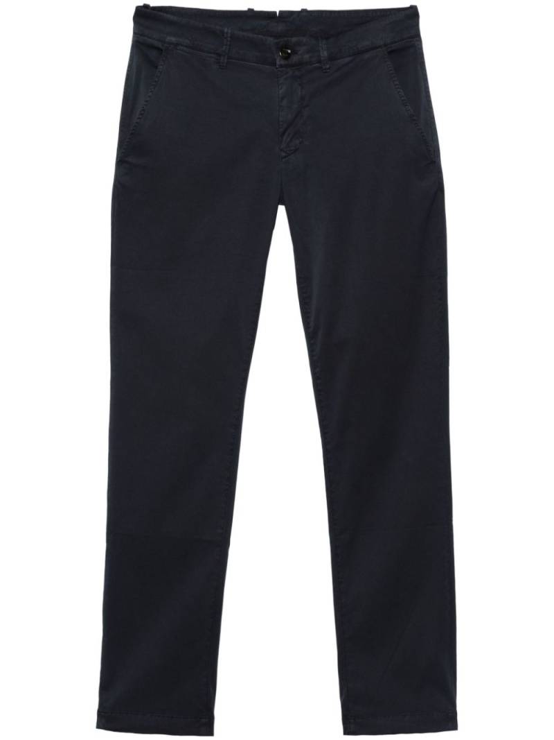 Moorer gabardine tapered trousers - Blue von Moorer