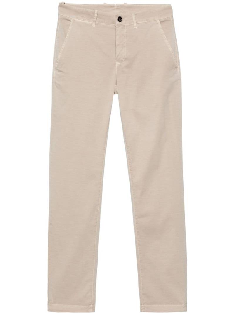 Moorer gabardine tapered trousers - Neutrals von Moorer