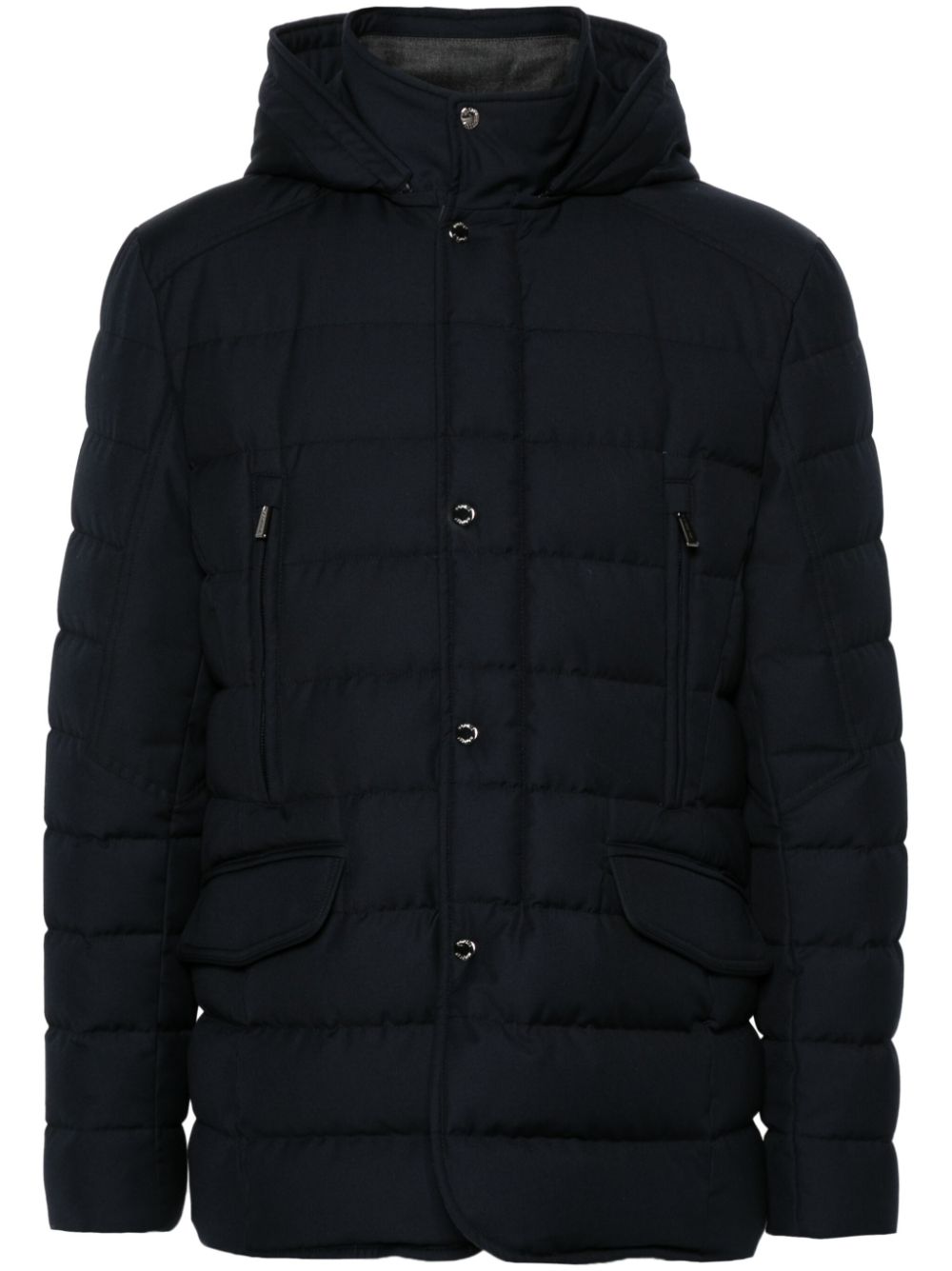 Moorer hooded puffer jacket - Blue von Moorer