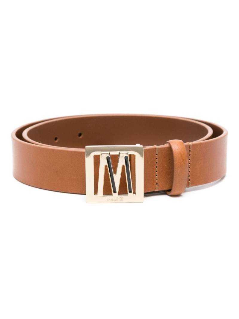 Moorer logo buckle-fastening leather belt - Brown von Moorer