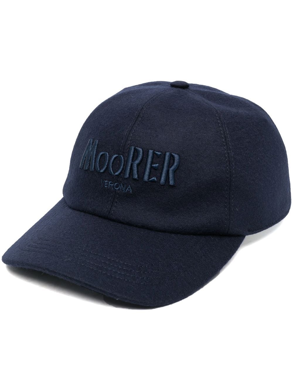 Moorer logo-embroidered cap - Blue von Moorer