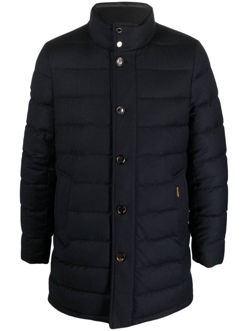 Moorer long-sleeve padded coat - Blue von Moorer