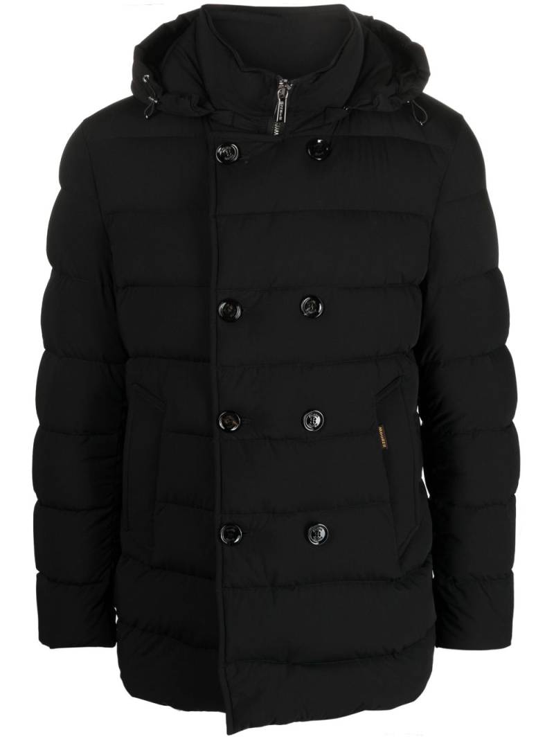 Moorer long-sleeve padded down jacket - Black von Moorer